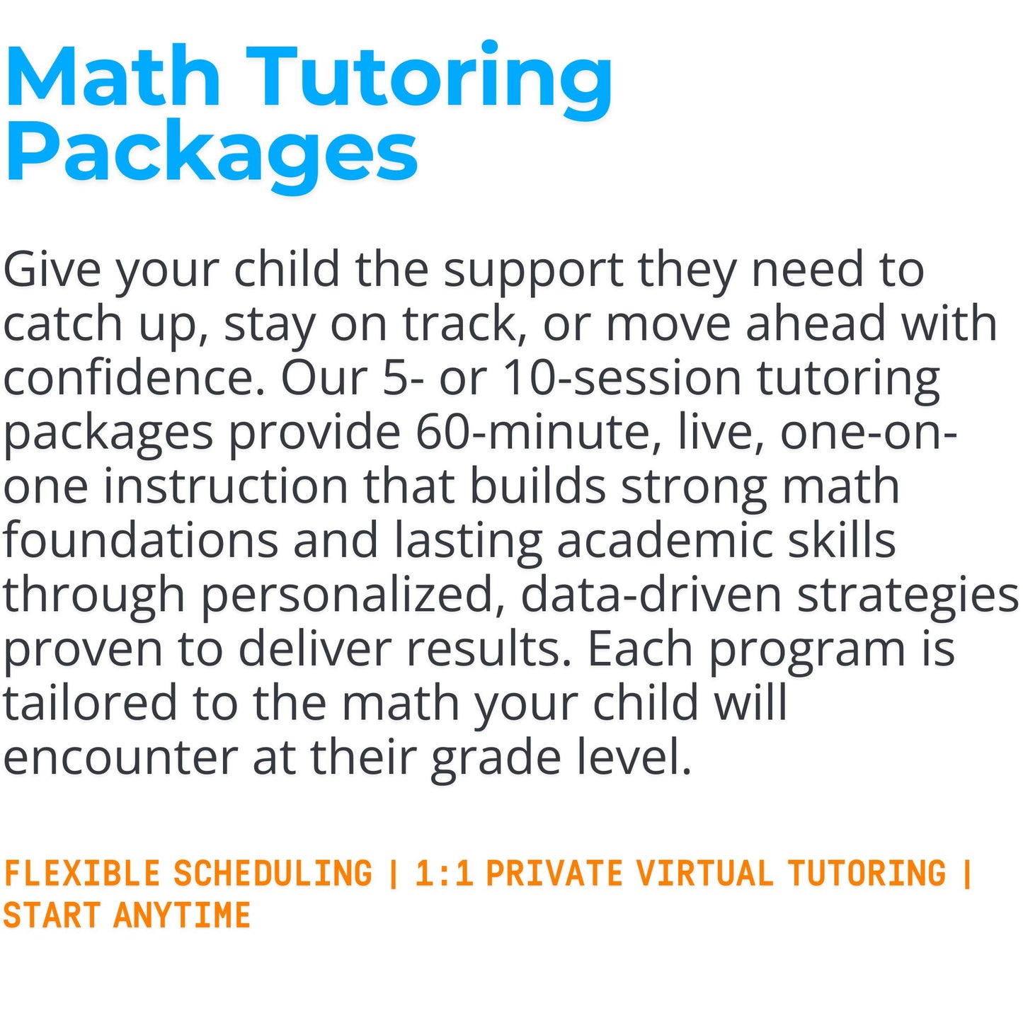Math Tutoring Programs (Grades 1–5)