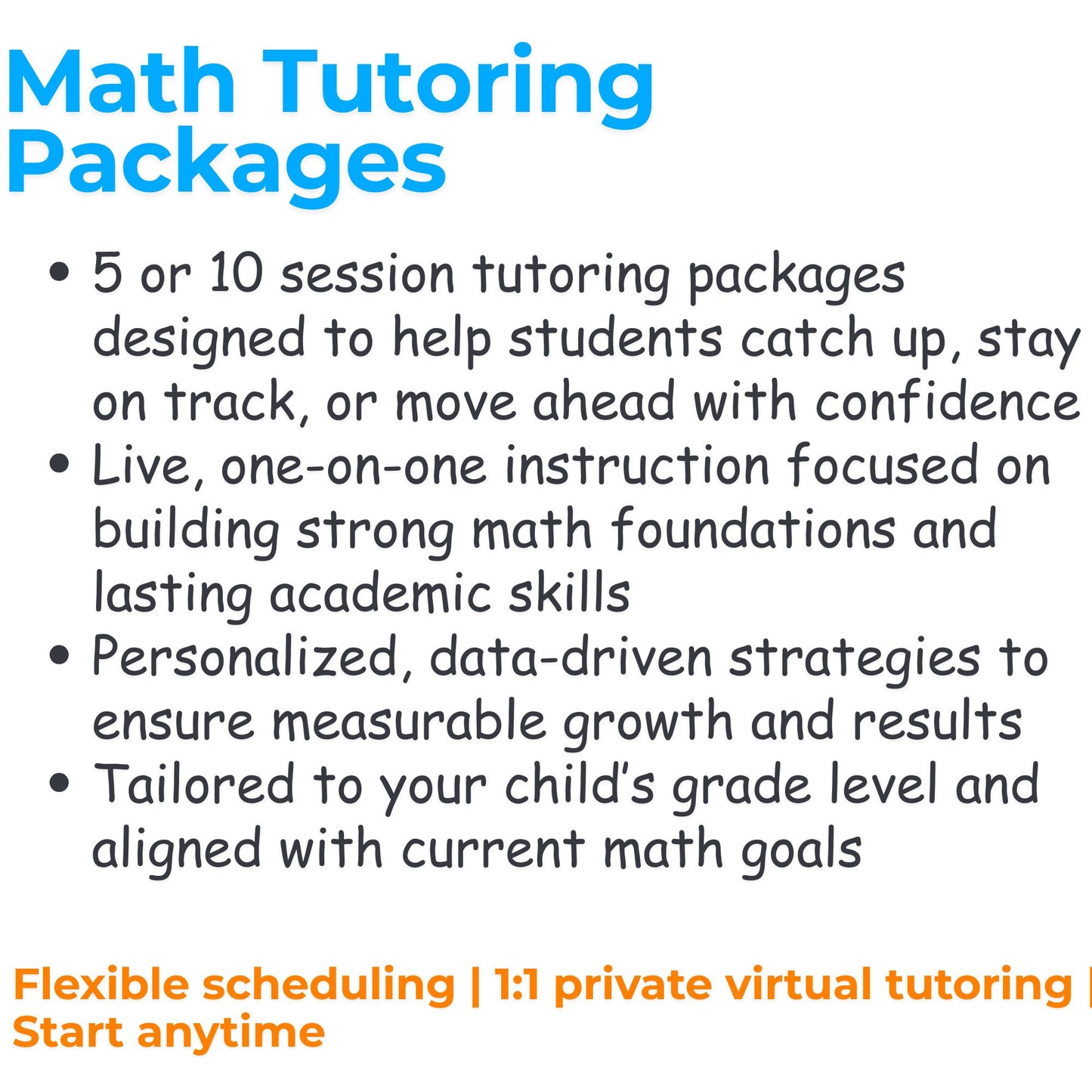 Math Tutoring Programs (Grades 1–5)